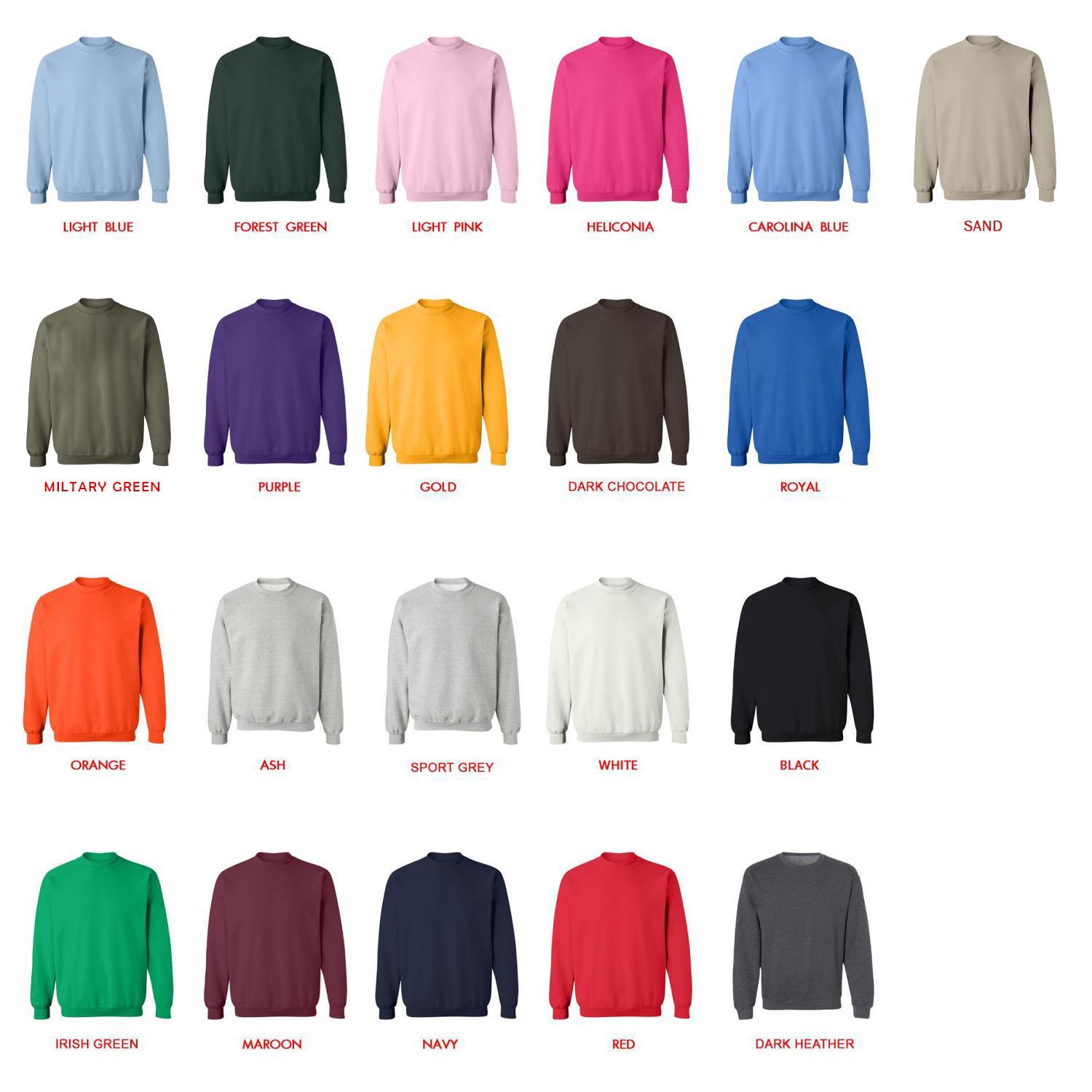 sweatshirt color chart - Cbum Cbum Merch