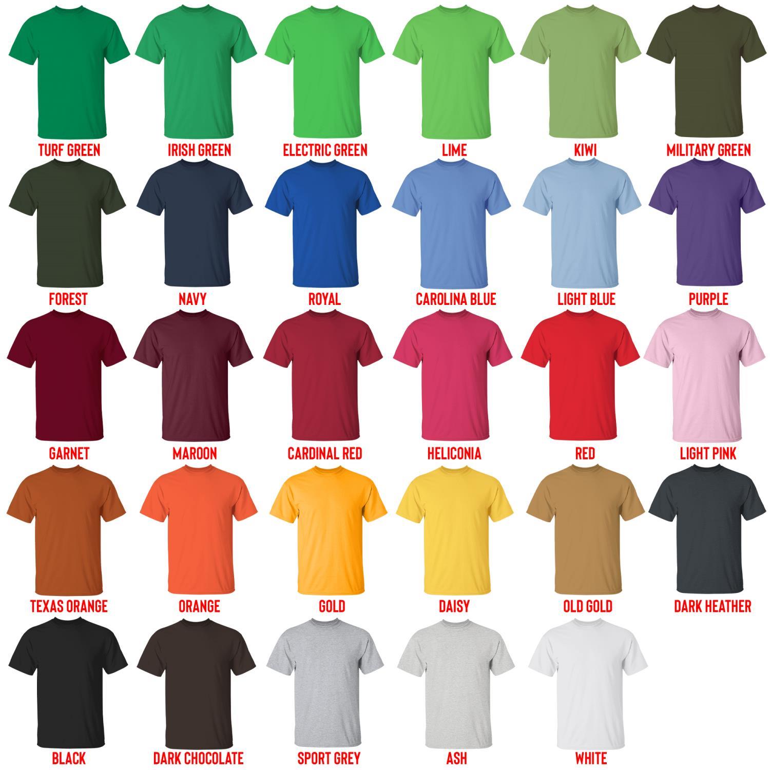 t shirt color chart - Cbum Cbum Merch